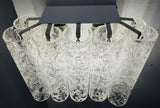 1960s German Doria Leuchten Crystal Wall Light