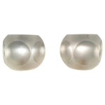 Pair of 1970s Putzler Frosted Circular Glass Table Lamps
