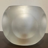 Pair of 1970s Putzler Frosted Circular Glass Table Lamps