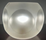 Pair of 1970s Putzler Frosted Circular Glass Table Lamps