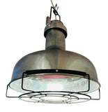 French Industrial Aluminium Oceanic Pendant Light