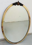 1920s Brass Framed Bevelled Edged Mirror