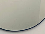 1940s Oval Bevelled Edged Chrome Wall Mirror