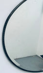 1940s Oval Bevelled Edged Chrome Wall Mirror