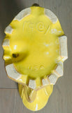 1950s McCoy USA Pottery Yellow Tulip Fan Vase