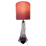 1950s Val St Lambert Purple Table Lamp inc Shade