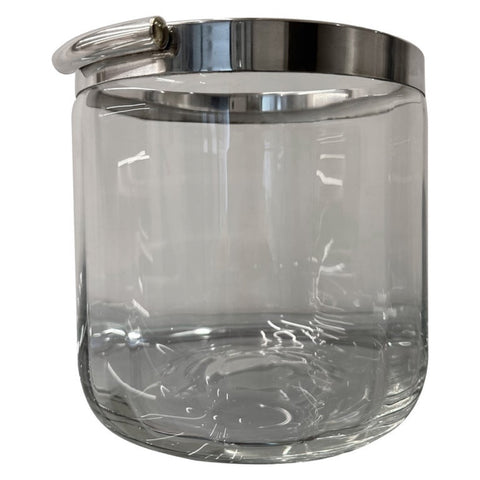 1950s Christofle 'Fleuron' Silver & Crystal Ice Bucket