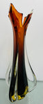 1950s Italian Murano Sommerso Art Glass Vase