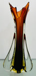 1950s Italian Murano Sommerso Art Glass Vase