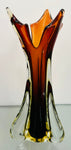 1950s Italian Murano Sommerso Art Glass Vase