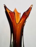 1950s Italian Murano Sommerso Art Glass Vase