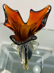 1950s Italian Murano Sommerso Art Glass Vase