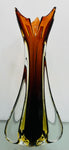 1950s Italian Murano Sommerso Art Glass Vase