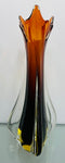 1950s Italian Murano Sommerso Art Glass Vase