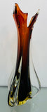 1950s Italian Murano Sommerso Art Glass Vase