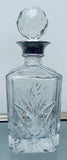 1950s English Cut Glass Whiskey Decanter