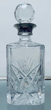 1950s English Cut Glass Whiskey Decanter