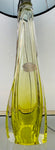 1950s Val St Lambert Lime Green Glass Table Lamp