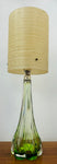 1950s Belgium Val St Lambert Lime Green Glass Lamp Base