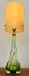 1950s Belgium Val St Lambert Lime Green Glass Lamp Base