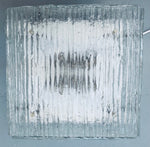 1960s Austrian Kalmar Flush Mount Clear Glass Ceiling Light