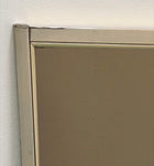 1960s Belgium Chrome Bronzed Glass Wall Mirror