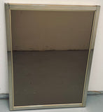 1960s Belgium Chrome Bronzed Glass Wall Mirror