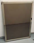 1960s Belgium Chrome Bronzed Glass Wall Mirror