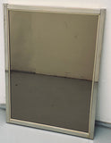 1960s Belgium Chrome Bronzed Glass Wall Mirror