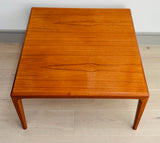 1960s Danish Silkeborg Square Teak Coffee Table