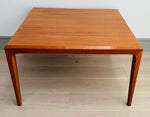 1960s Danish Silkeborg Square Teak Coffee Table