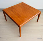 1960s Danish Silkeborg Square Teak Coffee Table