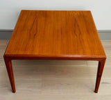 1960s Danish Silkeborg Square Teak Coffee Table