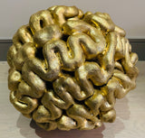 1960s French Abstract Terracotta Brain Sculpture