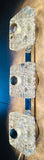 1960s German Egon Hillebrand Triple Glass Wall Sconce
