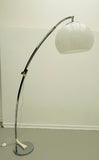 1960s German Sölken Leuchten Chrome Arc Floor Lamp