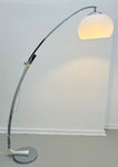 1960s German Sölken Leuchten Chrome Arc Floor Lamp