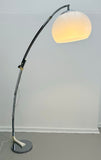 1960s German Sölken Leuchten Chrome Arc Floor Lamp