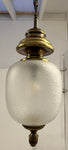 1960s Italian Brass & Glass Sciolari Pendant Lamp