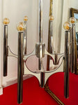 1960s Italian Sciolari 6-Light Chrome Chandelier