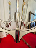 1960s Italian Sciolari 6-Light Chrome Chandelier