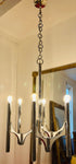 1960s Italian Sciolari 6-Light Chrome Chandelier