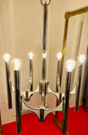 1960s Italian Sciolari 6-Light Chrome Chandelier