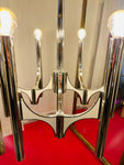 1960s Italian Sciolari 6-Light Chrome Chandelier