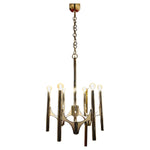 1960s Italian Sciolari 6-Light Chrome Chandelier