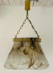 1960s Carlo Nason for Mazzega Brass and Murano Glass Hanging Light