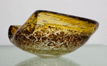 1960s Italian Murano Golden Inclusion Glass Bowl