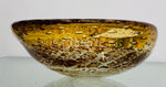 1960s Italian Murano Golden Inclusion Glass Bowl