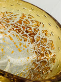 1960s Italian Murano Golden Inclusion Glass Bowl