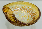 1960s Italian Murano Golden Inclusion Glass Bowl